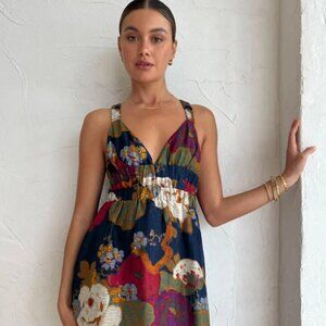 Sir the Label Bonita V Neck Gown Floral NWT size 1 (small)